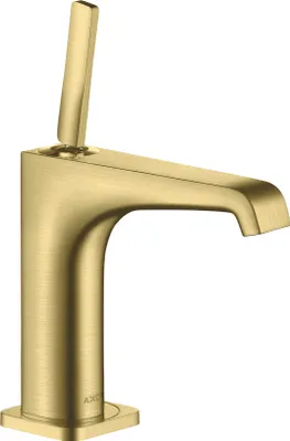 Produktbild von Einhebel-Waschtischmischer 125 AXOR CITTERIO E DN 15 ohne Zugstange brushed brass ohne Zugstange brushed brass