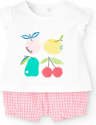 Produktbild von Boboli Knit Kurzarm-set Weiß 6 Months Weiß 6 Months