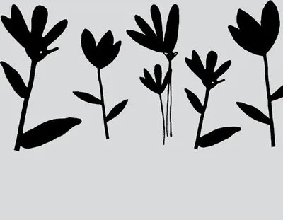 Produktbild von Statische Fensterfolie Milchglasfolie Blumen schwarz 0,45 x 15 m