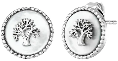Produktbild von Engelsrufer Damen Ohrstecker aus Sterling Silber mit Lebensbaum in Silber auf we