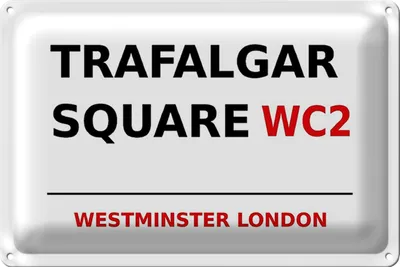 Produktbild von Blechschild London 30x20cm Westminster Trafalgar Square WC2