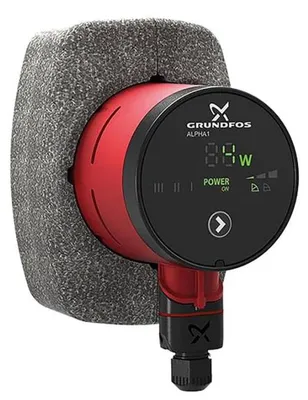 Produktbild von Grundfos Alpha1 15-40 130 mm Hocheffizienz-Umwälzpumpe inkl. Wärmedämmschale