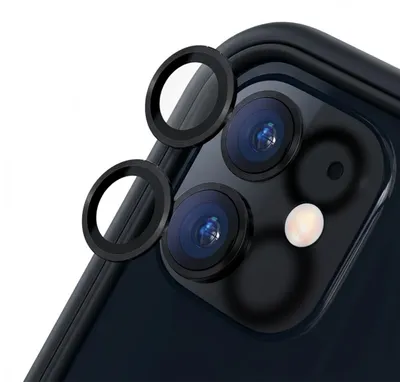 Zdjęcie produktu dla Rhinoshield, odporna na zarysowania folia ochronna na aparat do Apple iPhone 11 / 12 / 12 Mini, czarna