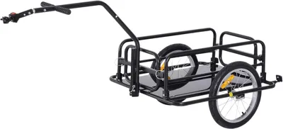 Productafbeelding van Bagagekar fiets opvouwbaar - 16 inch luchtbanden - Met koppeling