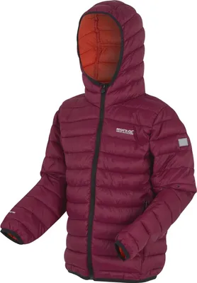 Produktbild von Regatta Marizion Baffle-Jacke mit Kapuze für Kinder, Farbe:Dunkelrot, Kinder Größen:164