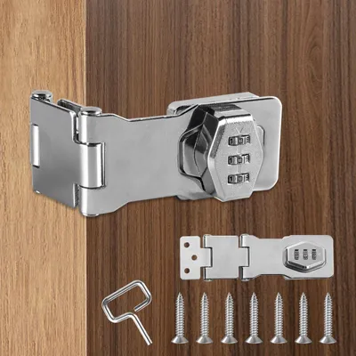 Image de Solidchoice - Lot de 2 serrures à loquet pour armoires et portes - Verrou de sécurité