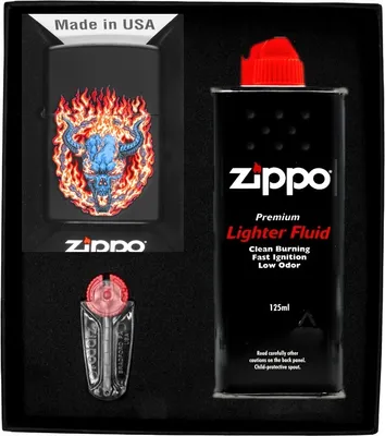 Produktbild von ZIPPO Feuerzeug-Set BURNING DEVIL Geschenk No1
