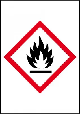 Produktbild von Dreifke® Aufkleber I Gefahrensymbol Flamme GHS 02, Folie, selbstklebend, 70x1...