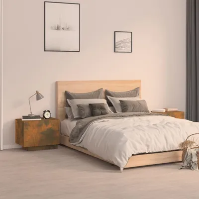 Productafbeelding van vidaXL Nachtkastje, gerookt eikenfineer, 100x35x40 cm, houtvezelplaat