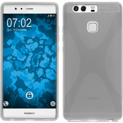 Produktbild von PhoneNatic Case kompatibel mit Huawei P9 - clear Silikon Hülle X-Style + 2 Schutzfolien