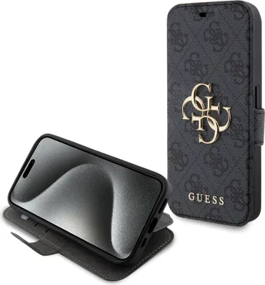 Image de Guess Gubkp15L4Gmggr Iphone 15 Pro 6.1Szary/Grey Book 4G Metal Logo