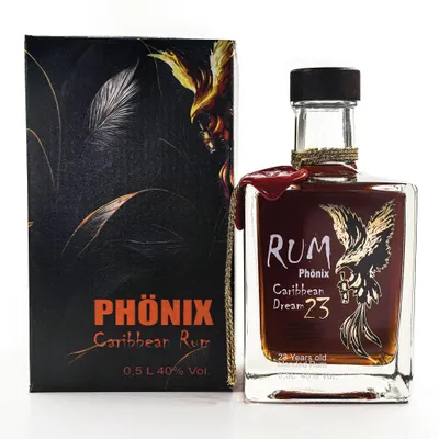 Produktbild von Phönix Rum Caribbean 23YO - Classic Design - Rum 40% Vol. 0,5 L
