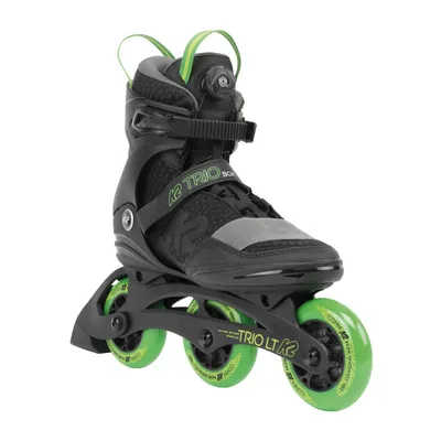 Zdjęcie produktu dla K2 Skates TRIO LT 100 Rolki unisex czarno-zielone rozmiar EU: 41,5
