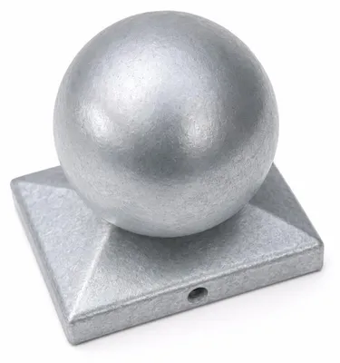 Produktbild von Floraworld Pfostenkugel Aluminium 6 x 4 cm feuerverzinkt