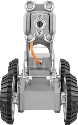 Immagine prodotto di Robot di ispezione SucceBuy con portata di 120 m, telecamera per tubazioni con telecamera anteriore/posteriore da 2 MP e tablet touchscreen, design IP68 con illuminazione e contatore di distanza per tubazioni industriali