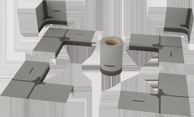 Produktbild von KALDEWEI Dichtset bodeneben Viertelkreis,Abdicht-