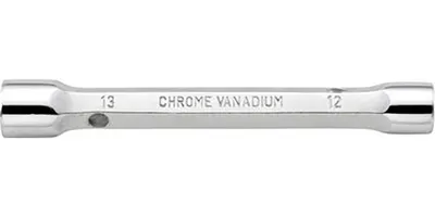 Produktbild von FORMAT Doppelsteckschlüssel massiv 30x32mm, Länge:165 mm, Aufnahme:Außensechskant, Schlüsselweite:17 x 19 mm
