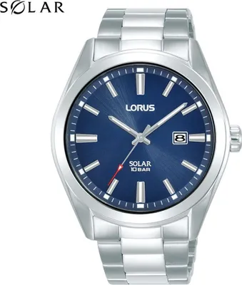 Produktbild von Lorus Herren-Uhr Solar Edelstahl mit Metallband RX329AX9