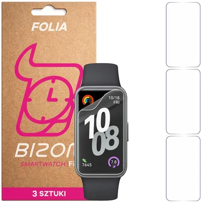 Produktbild von 3x Schutzfolie für den Bildschirm für Huawei Band 10, Bizon Watch HydroFlex