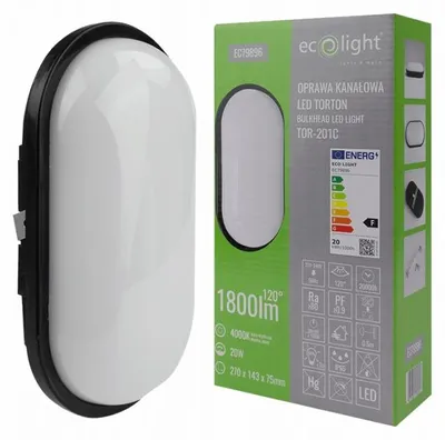 Produktbild von LED-Kanallampe, Kellerleuchte, hermetisches Gehäuse, IP54, 20W, neutralweiß, 4000K