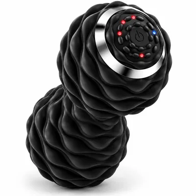 Produktbild von Faszienmassagegerät mit Vibration, elektrischer Erdnuss-Massageball, 4 Intensitätsstufen, USB-aufladbar, für Schulter, Rücken, Beine und Fußsohlen