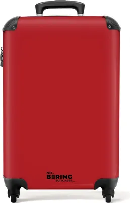 Obrázok produktu pre NoBoringSuitcases.com® Kufr Príručná batožina Kufr na kolieskach Malý kufor na 4 kolieskach - Červený - pevný - Kabínová veľkosť < 55x40x23 cm a 55x40x20 cm - Foto kufor - Kabínová batožina - Palubná batožinaPríručná batožina Kufrík 55x35x20 cm, 36L,