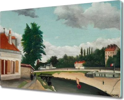 Produktbild von Coloray Herdabdeckplatte 80x52 cm Schneidebrett Kochplattenabdeckung Küchenbrett Hackbrett - Baum Stadtgebäude