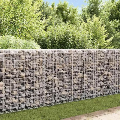 Immagine prodotto di Vidaxl Schanskorf Wand mit Deckel 200x20x85 cm verzinkinkter Stahl