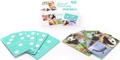 Produktbild von EurekaKids Domino Spiel Lernspiel Karton bunt für Kinder
