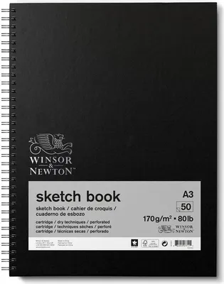 Image de Skicář WINSOR & NEWTON Carnet de croquis Spiral, A3 50 listů