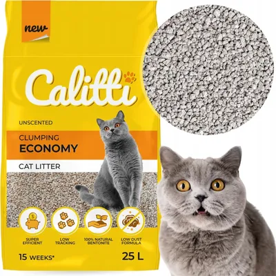 Produktbild von Calitti Economy 25L Klumpender Bentonit-Katzenstreu