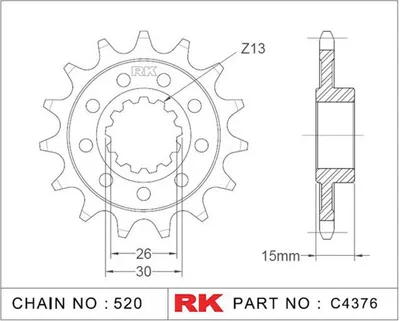 Obrázek produktu pro RK Ritzel 520 15Z Racing