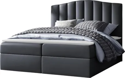 Produktbild von MIRJAN24 Boxspringbett Lindos, Ehebett mit zwei Bettkästen, Doppelbett, Stilvoll Schlafzimmer (Soft 032, Größe: 120x200 cm)