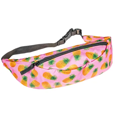 Produktbild von cosey - Bauchtasche Damen und Herren, stylische Hüfttasche, Gürteltasche für Reise, Sport & Outdoor - Design Ananas