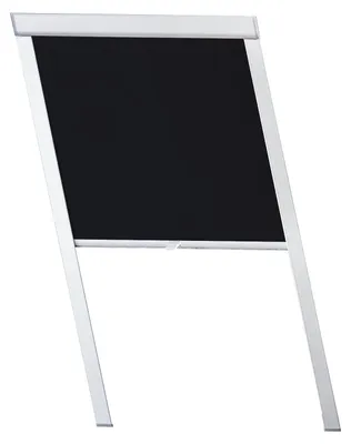 Zdjęcie produktu dla Rolleta zaciemniająca do okien dachowych Peviasot, termoizolacyjna, przeciwsłoneczna, całkowicie zaciemniająca, materiałowa, typu roleta, kolor czarny - do okien dachowych VELUX