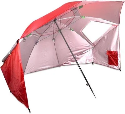 Produktbild von Famanu Sonnenschirm Multifunktional - Rot - 54"