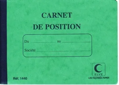 Produktbild von ELVE livre de compte ''position de compte'', 110 x 150 mm 1440