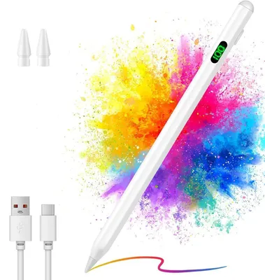 Produktbild von Eingabestift  Stylus Pen für Touchscreen, Aktiver Universal Stylus Stift Kompatibel mit iPad/iPhone/Samsung & Anderen iOS/Android Smartphone Tablet