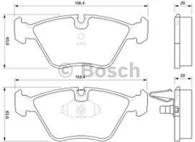 Produktbild von Bosch Bremsbelagsatz, Scheibenbremse  0 986 424 767