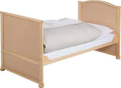 Produktbild von roba Komplettbettset 'Liebhabbär' 70x140cm, natur, mit Bettwäsche, Himmel, Nest, Matratze, umbaubar