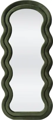 Zdjęcie produktu dla Lustro stojące CONFETTO 70x160cm oliwkowe tapicerowane