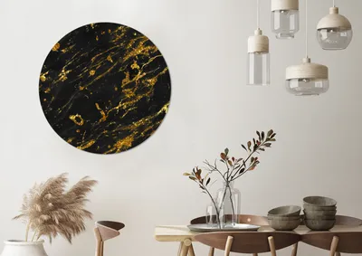 Produktbild von MuchoWow® - Mauerkreis - Wandbilder - Runde Bild - Bild aus Aluminium - Schlafzimmer - Wohnzimmerdekoration - Wand Dekoration