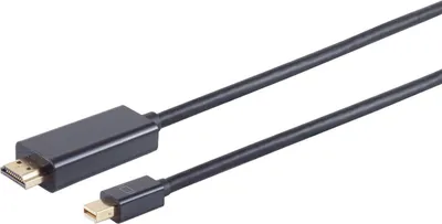 Obrázek produktu pro S/CONN 10-53045, 3 m, Mini DisplayPort, HDMI, Samec, Samec, Přímý