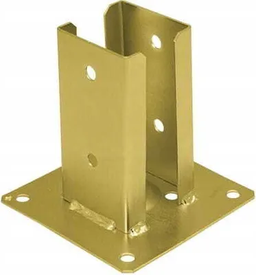 Obrázok produktu pre Základňa stožiara 71x150x2mm pozinkovaná zlatom