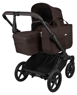 Produktbild von Bugaboo Kinderwagen - Donkey 6 Renew Mono Complete - Black/Cacoa Brown | Bugaboo