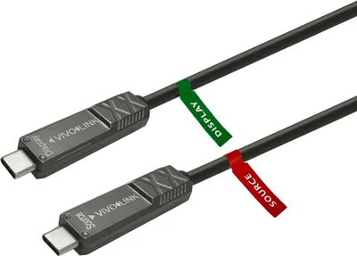 Produktbild von Vivolink PROUSBCMM15OP USB Kabel 15 m USB 3.2 Gen 2 (3.1 Gen 2) USB C Schwarz (PROUSBCMM15OP)