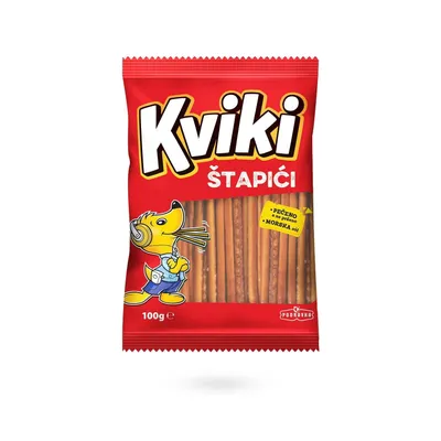 Produktbild von Kviki Stapici 100g Salzstangen