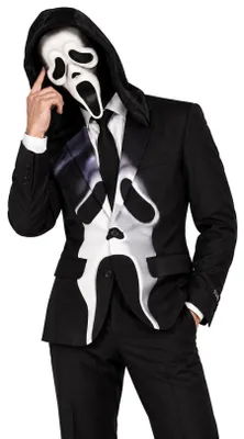 Image de Costume Ghostface - Horreur Halloween costume pour hommes Taille : S