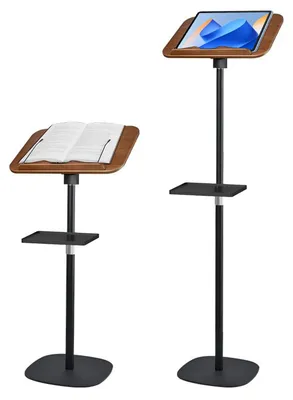 Buchständer höhenverstellbar 50–130 cm, Holz, 10 kg Belastbarkeit