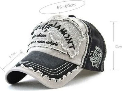 Produktbild von Basecap Baseball Cap Hüte Herren Damen Retro Verstellbar Schirmmütze Stickerei